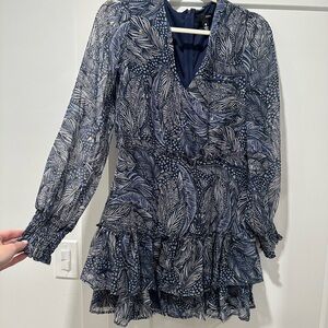 AQUA blue mini dress